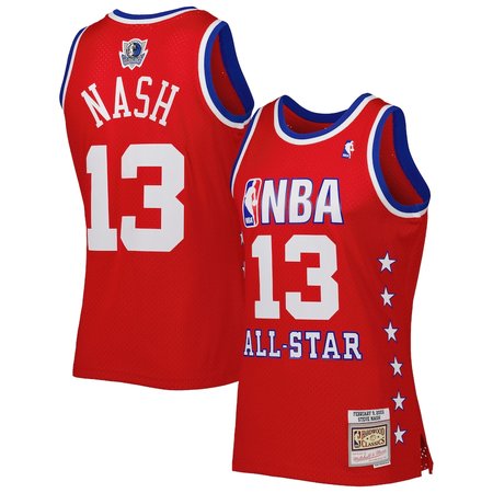 Men's Western Conference #13 Steve Nash Red 2003 All Star Game Swingman Jersey